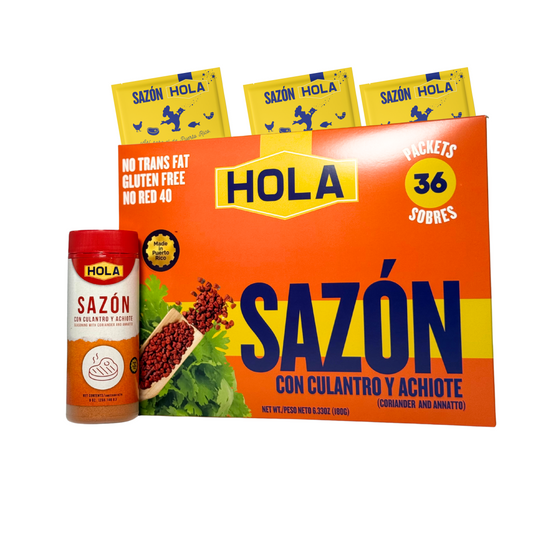 El Sazón de Puerto Rico Bundle – 36 Packets + 9oz Jar
