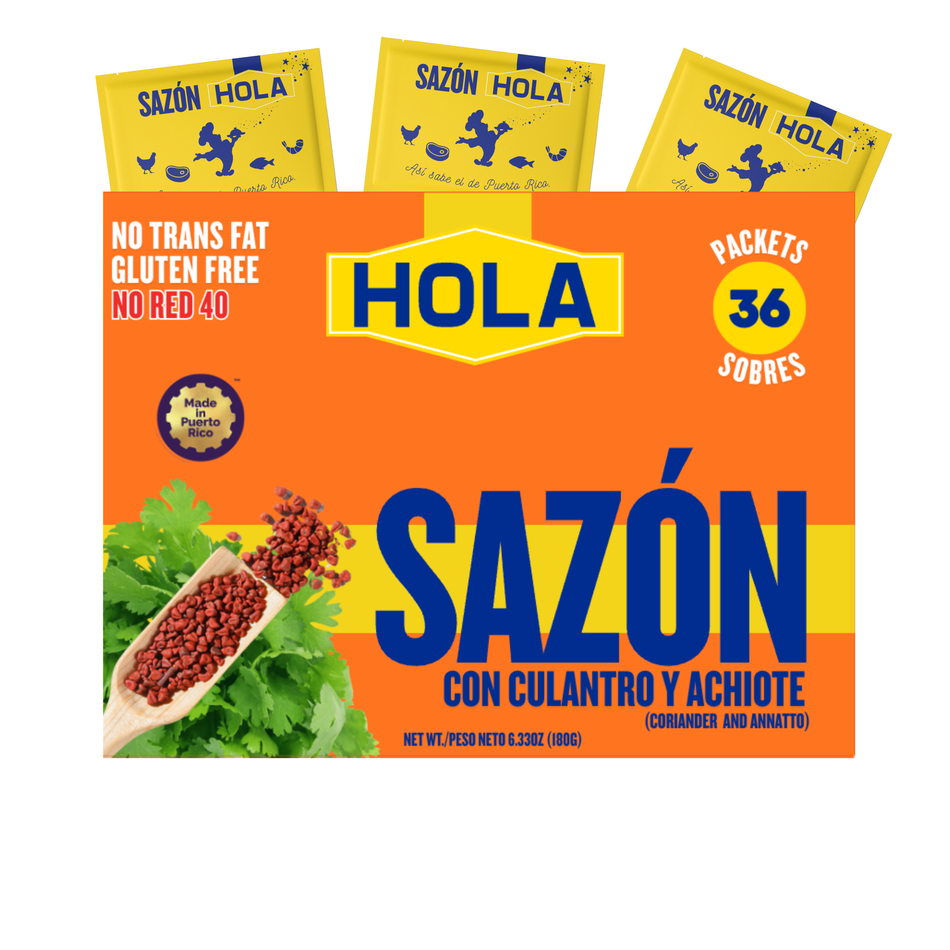 Sazón Sobrecitos 36CT6.33oz NO RED 40